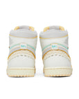 Heels of Jordan 1 Retro High OG SP Union LA Bephies Beauty Supply Summer of '96 in white, grey and sail