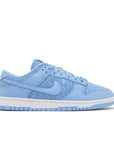 Side of Nike Dunk Low Topography University Blue in pale blue