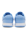 Heels of Nike Dunk Low Topography University Blue in pale blue