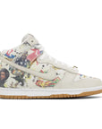 Side of Nike SB Dunk High Supreme Ramellzee, multi-coloured