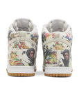 Heels of Nike SB Dunk High Supreme Ramellzee, multi-coloured