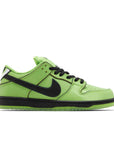 Side of Nike Dunk SB Low The Powerpuff Girls Buttercup in green