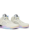 Pair of Jordan 5 Retro DJ Khaled We The Best Sail In Cream