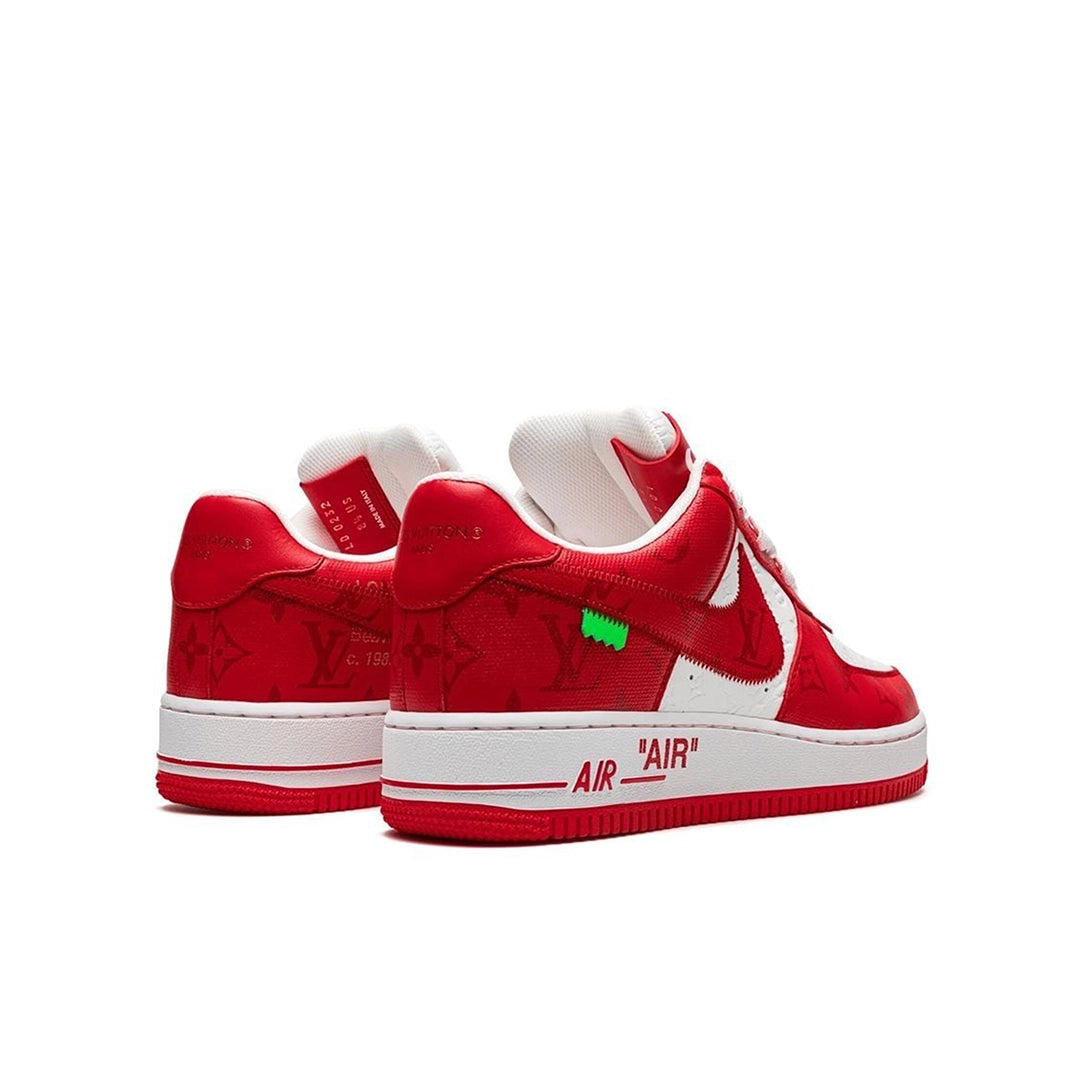 Louis Vuitton Air Force One 1 Low Red White by Virgil Abloh Mens Size 11