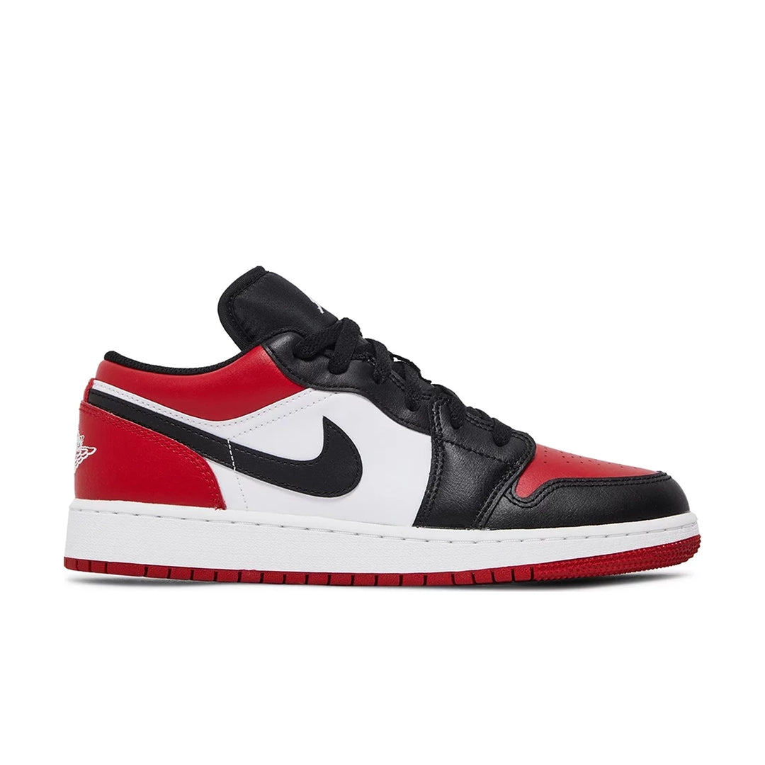 Jordan 1 Low Bred Toe (GS) | 553560-612 | VIP Sneakers