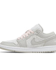 Side of Jordan 1 Low SE Light Iron Ore (W) in Grey.