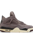 Side of Jordan 4 Retro A Ma Maniere Violet Ore in Light Purple and Cream