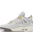 Side of Jordan 4 Retro SE Craft Photon Dust in shades of grey.