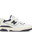 The side of the New Balance 550 Aime Leon Dore White Navy sneakers