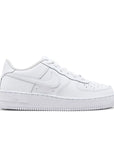 Side of Nike Air Force 1 Low Triple White (GS) in White