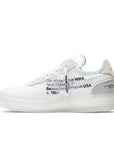 Side of the Nike Air Force 1 Low Off-White is in an all white colourway