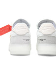Heels of the Nike Air Force 1 Low Off-White is in an all white colourway