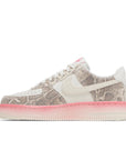 Side of the Nike Air Force 1 Low Our Force 1 Snakeskin womens sneakers