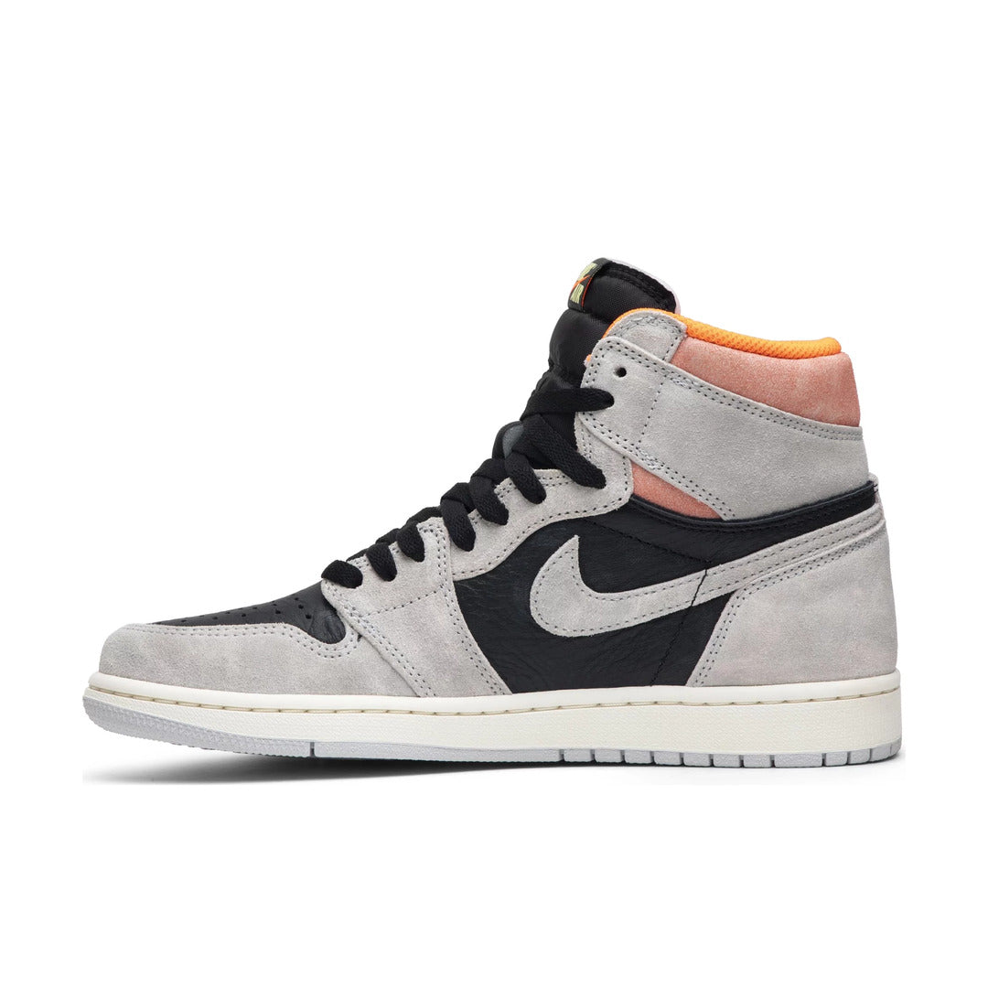 Jordan Retro High Neutral Grey Hyper Crimson