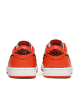 Heels of the Nike Air Jordan 1 Low Starfish sneakers in orange and white