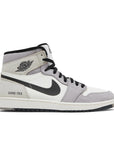 Side of the Nike Air Jordan 1 Retro High Element Gore-Tex Light Bone basketball shoes cream, grey and black