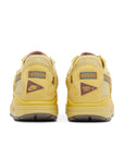 Heels of the Nike air max travis scott in saturn gold colour