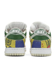 Heel of the Nike dunk low city market in a multi colour