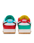 Heel of the Nike dunk low free 99 white basketball shoes in multicolour
