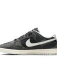 Side of the Nike dunk low retro animal pack zebra inspired colour