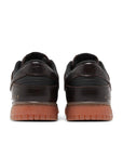 Heels of the Nike Dunk Low Velvet Brown Black mens sneakers in brown
