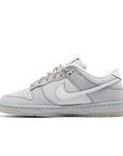 Side of the Nike dunk low wolf grey pure platinum