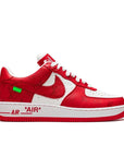 LV Nike Air Force 1 Low By Virgil Abloh White Red