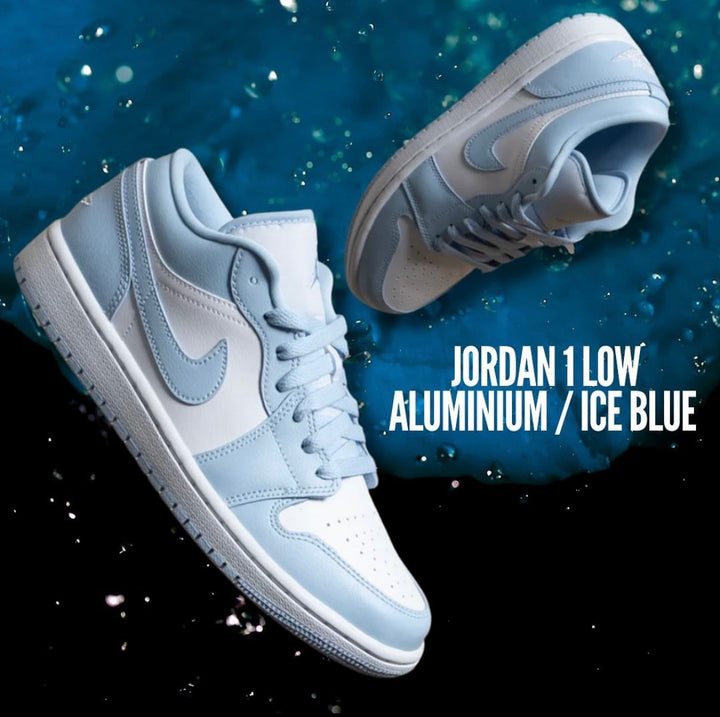 Jordan 1 Low Aluminium/Ice Blue