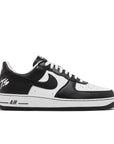 Side of Nike Air Force 1 QS Terror Squad Blackout in Black and White.