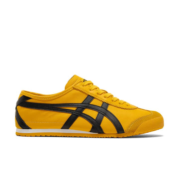 Side of ontisuka tiger kill bill in black and yellow
