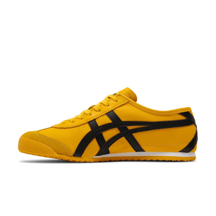 Side of ontisuka tiger kill bill in black and yellow