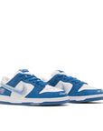 Pair of Nike SB Dunk Low Born x Raised One Block at a Time in Blue and White
