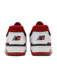 Heels of New Balance 550 White Red