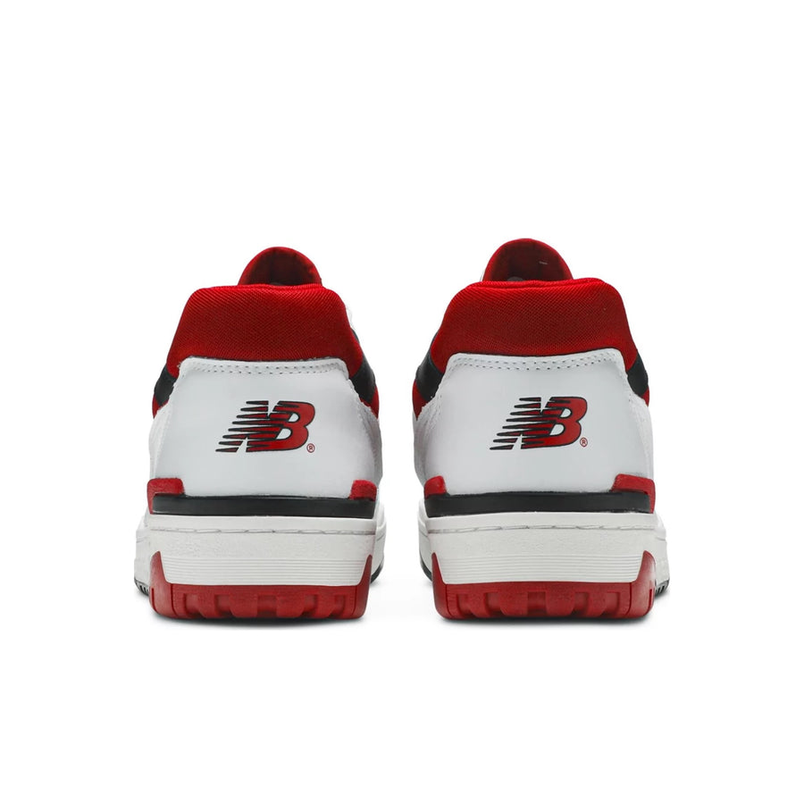 Heels of New Balance 550 White Red