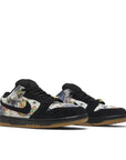 Pair of Nike SB Dunk Low Supreme Rammellzee in black and multi-coloured