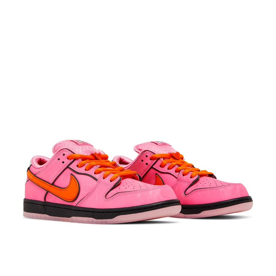 Pair of Nike Dunk SB Low The Powerpuff Girls Blossom in Pink