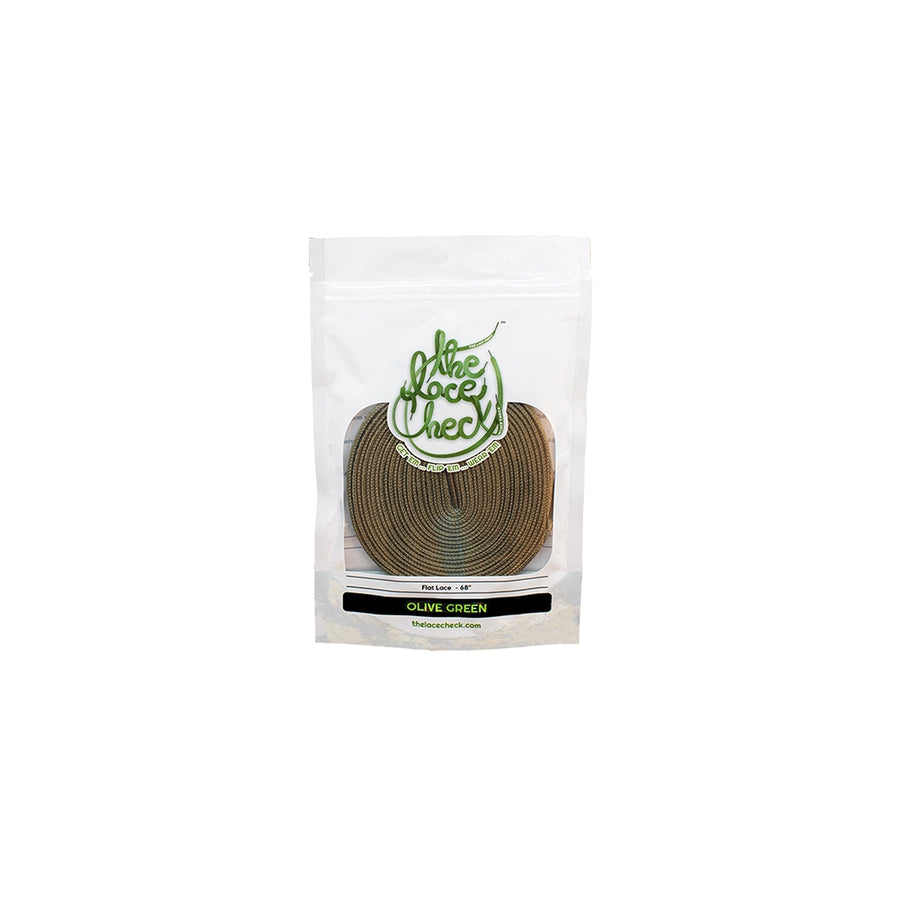 Packet of Olive Green laces from The Lace Check in Olive Green