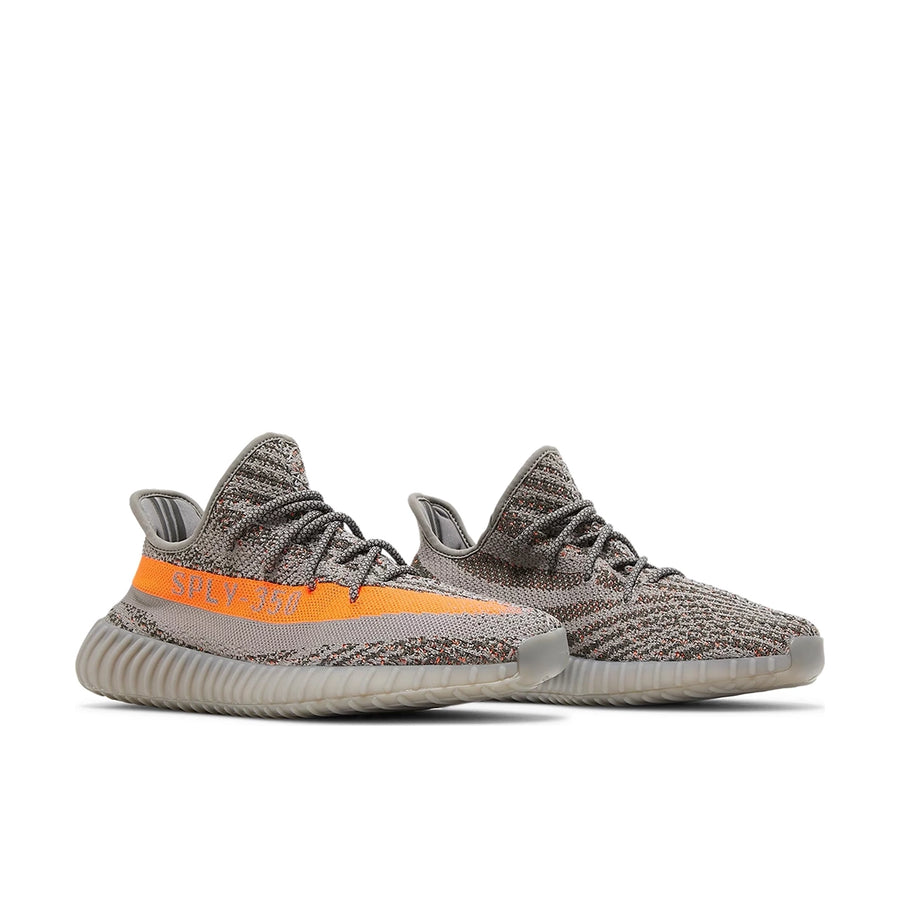 A pair of adidas Yeezy Boost 350 v2 Beluga Reflective sneakers