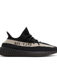 Side of the adidas Yeezy Boost 350 v2 Core Black White sneaker