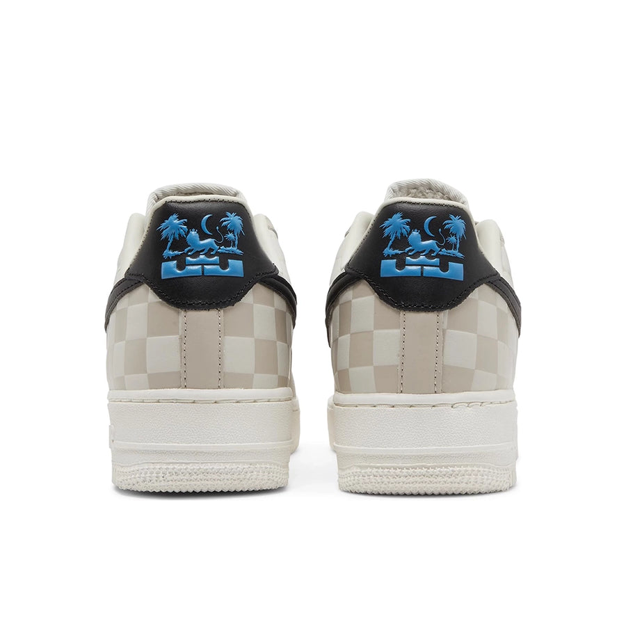 Heels of the Nike Air Force 1 Low LeBron James Strive for Greatness skateboard shoes