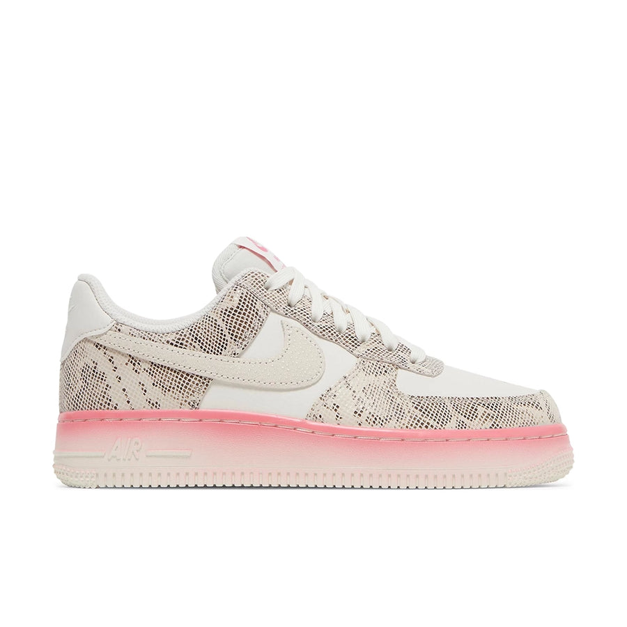 Side of the Nike Air Force 1 Low Our Force 1 Snakeskin womens sneakers