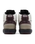 Heel of the Nike Air Jordan 2 Retro A Ma Maniere sneakers in white and burgundy