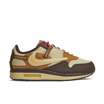 Side of the Nike air max travis scott in baroque brown colour