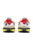 Heel of the Nike Blazer Low Off-White University Red sneaker in white