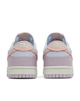Heel of the Nike dunk low womens shoes in pink and light purple colour