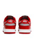 Heel of the Nike dunk low retro in a grey red unlv colour
