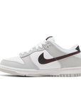Side of the gradeschool Nike Dunk Low SE Jackpot GS childrens sneakers in white and grey