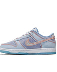 Side of the Nike Dunk Low Union Passport Pack Argon sneakers