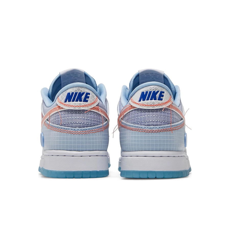 Heel of the Nike Dunk Low Union Passport Pack Argon sneakers