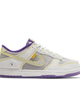 Side of the Nike Dunk Low Union Passport Pack Court Purple sneakers